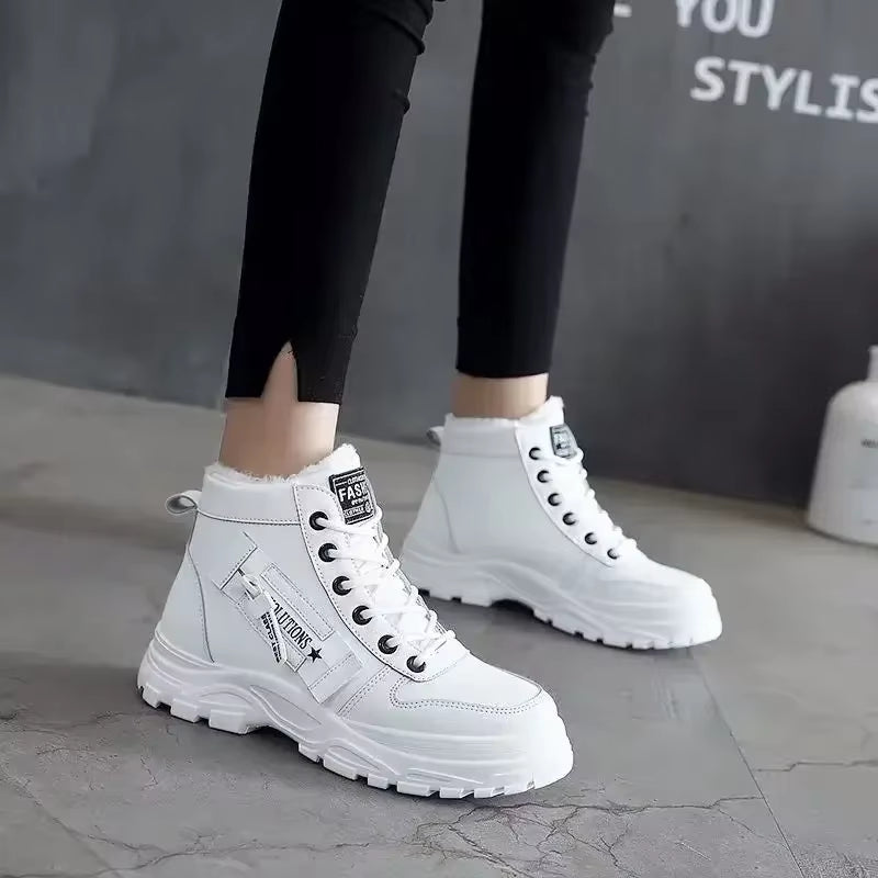 Winter Snow Boots for Women Casual High-Top Shoes Warm Womens Sneakers Platform Ankle Boots plus Size 45 Zapatillas De Mujer New