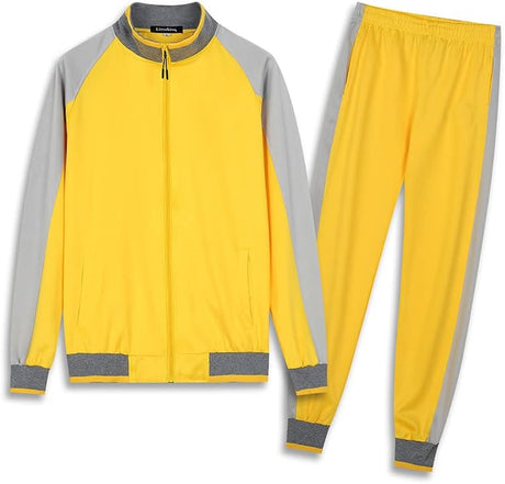 Men'S Tracksuits Sweat Suit Casual Long Sleeve 2 Piece Outfit Sports Jogging Suits Set