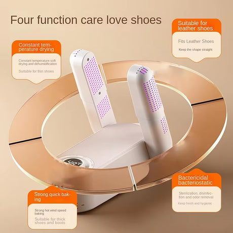 Electric Shoe Dryer Portable Foot Boot Dryer Folding Design Dryer Multifunctional Fast Drying Automatic Shut-Off Timer Dryer