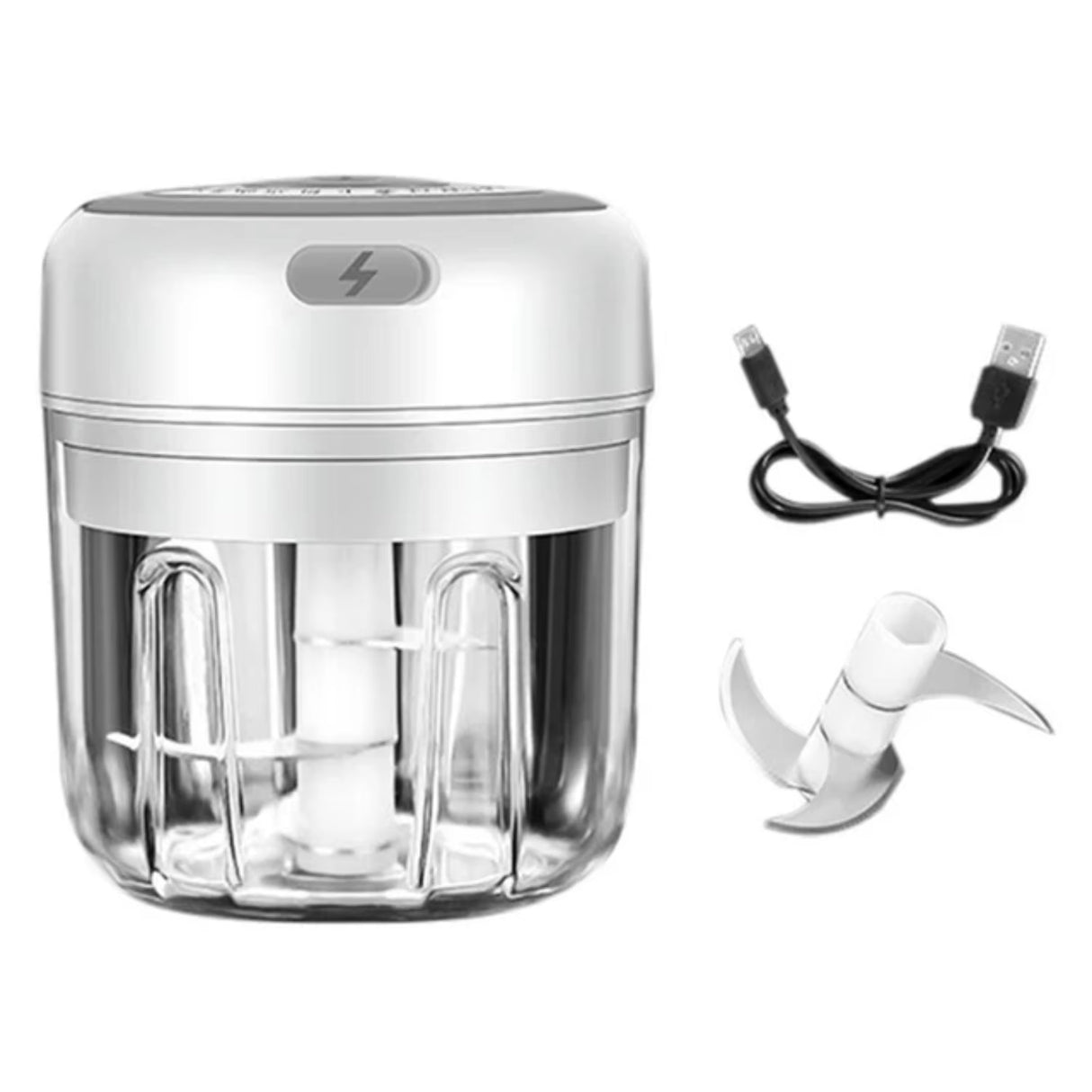 100/250Ml Mini USB Wireless Garlic Masher Press Mincer Vegetable Chili Meat Grinder Food Chopper Kitchen Accessories