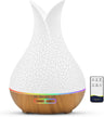 Essential Oil Diffusers, Cute Small Aromatherapy Diffuser with 3 Timers＆ 7 Ambient Light, Ultra-Quiet Oil Diffuser for Room Home Office(150Ml), Wood